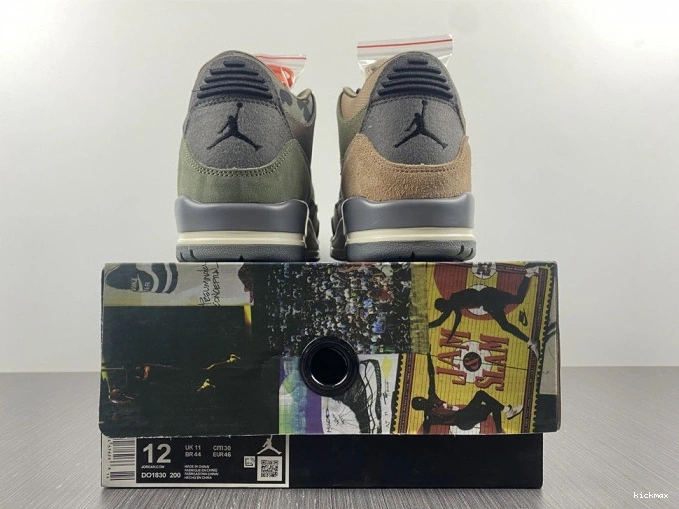 Rep MAX Camo Patchwork Air Jordan 3 DO1830-200 Retro 0824